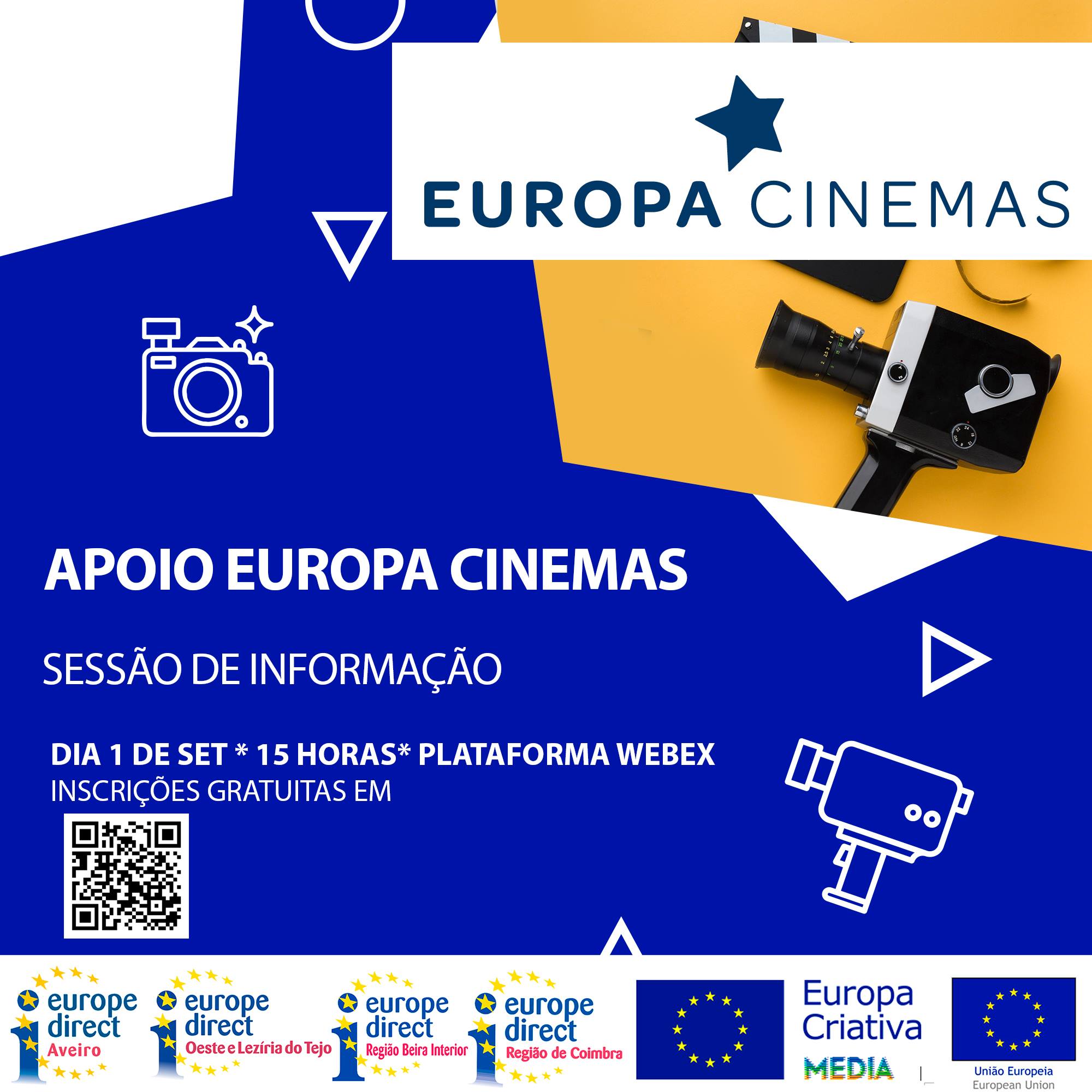 Sessão de esclarecimento sobre Apoio Europa Cinemas, 1 de Setembro, 15h